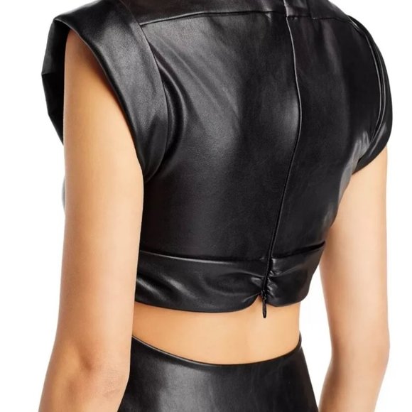 Jason Wu Faux Leather Black Dress - New with Tag - Picture 3 of 4